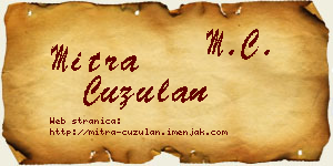 Mitra Ćuzulan vizit kartica